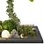 Garden Tree & Bush Set 153 3D model small image 3