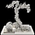 Garden Tree & Bush Set 153 3D model small image 11