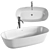 Elegant Antoniolupi Oval Bath 3D model small image 3