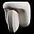 Stone Accent Coffee Table 3D model small image 2