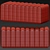Modern Velvet Bente Bench 3D model small image 4