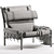 Arne Norell Inca Lounge Chair 3D model small image 7