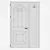 Sleek Aluminum Door Design 3D model small image 5