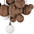 Lush Garden Tree & Bush Set 3D model small image 4