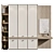 Neoclassical Wardrobe 45: Elegant Storage Solution 3D model small image 1