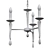 Elegant Aire 3-Light Chandelier 3D model small image 2