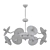 Glamourous Venussiano Crystal Chandelier 3D model small image 2