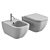 Duravit Happy D.2 Anthracite Toilet 3D model small image 5