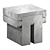 Elegant Cadore Marble Side Table 3D model small image 1