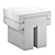 Elegant Cadore Marble Side Table 3D model small image 6