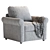 Plush Roll-Arm Chair in 2016 3D model small image 1