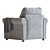 Plush Roll-Arm Chair in 2016 3D model small image 5