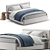 Luxury Modern Bed 3D Model 3D model small image 1