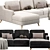 Modern Designer Corner Sofa - Millennial Style 3D model small image 4