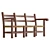 Pieve 4533 Wooden Small Sofa 3D model small image 4