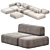 Lema Cloud Sofa Set Modular 3D model small image 3