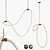 Modern Pendant Light Fixture Set 3D model small image 1