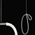 Modern Pendant Light Fixture Set 3D model small image 4