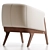 Modern Abra Armchair 2016 sleek 3D model small image 5