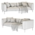 Eichholtz Firenze Fabric Sofa 3D model small image 6