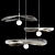  Luxury Chrome Metal Pendant Lights 3D model small image 3