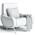 Elegant Lady Armchair Cassina 3D model small image 3