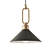 Elegant Gold LED Pendant Hook 3D model small image 2