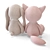 Alice & Pomme Soft Toys Set 3D model small image 5