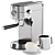 Compact Espresso Coffee Machine, Beige 3D model small image 3