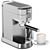 Compact Espresso Coffee Machine, Beige 3D model small image 4