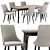 Baron Chair and Panama Table 3D model small image 1