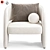 Elegant Rosalia Chair for Home 3D model small image 2