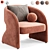 Elegant Rosalia Chair for Home 3D model small image 5