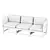 Modular Outdoor 3-Seat Sofa 3D model small image 6