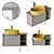 Cielo Theo Vanity Washbasin Set 3D model small image 6