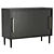 Sleek Matte Black Media Console 3D model small image 1