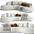 Eichholtz Bjorn Boucle Sand Sofa 3D model small image 1