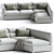 Elegant Parma Sofa Set 3D model small image 2