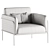 Modern Scribe Armchair: 2017 Design 3D model small image 5