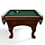 Hawthorne Pool Table with UVs 3D model small image 3