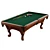 Hawthorne Pool Table with UVs 3D model small image 7