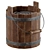 Vintage Metal Water Pail 3D model small image 1