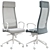 Ergonomic Vissle Office Chair 3D model small image 2