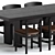 Modern Mogensen Chair Set 3D model small image 2