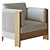 Modern Outdoor Lounge Chair Model 3D model small image 2