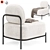 Hawaii Armchair in Dark Grey 3D model small image 2