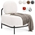 Hawaii Armchair in Dark Grey 3D model small image 4