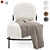Hawaii Armchair in Dark Grey 3D model small image 6