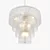 Ricardo Textured Glass Cascade Chandelier 3D model small image 1