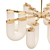 Elegant Arch Chandelier with 8 Shades 3D model small image 2